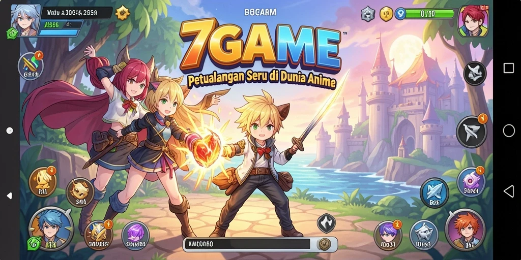 Gameplay Anime yang seru dan menegangkan di 7GAME.