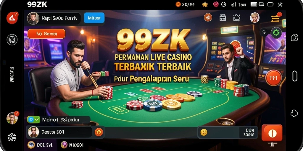 Gameplay menarik dari aplikasi Live Casino 99ZK.