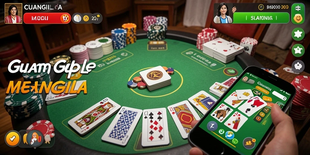 Screenshot tampilan gameplay Gaple CUANGILA yang seru.
