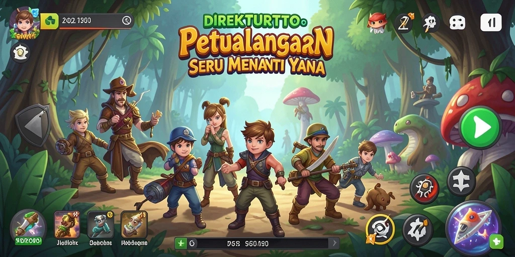 Gameplay menantang dalam dunia petualangan yang menakjubkan.
