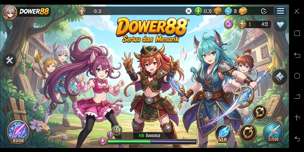 Tampilan menawan dari DOWER88 yang menunjukkan aksi dalam permainan Anime.