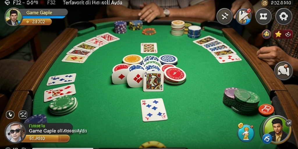 Tampilan permainan Gaple yang menarik di F32.