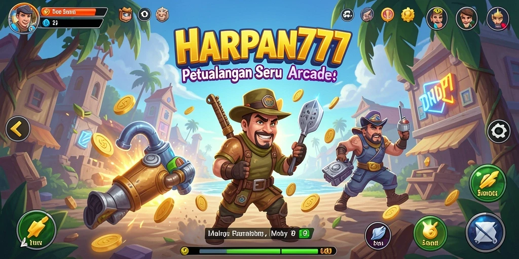 Tampilan gameplay seru dengan berbagai karakter dan level menantang.
