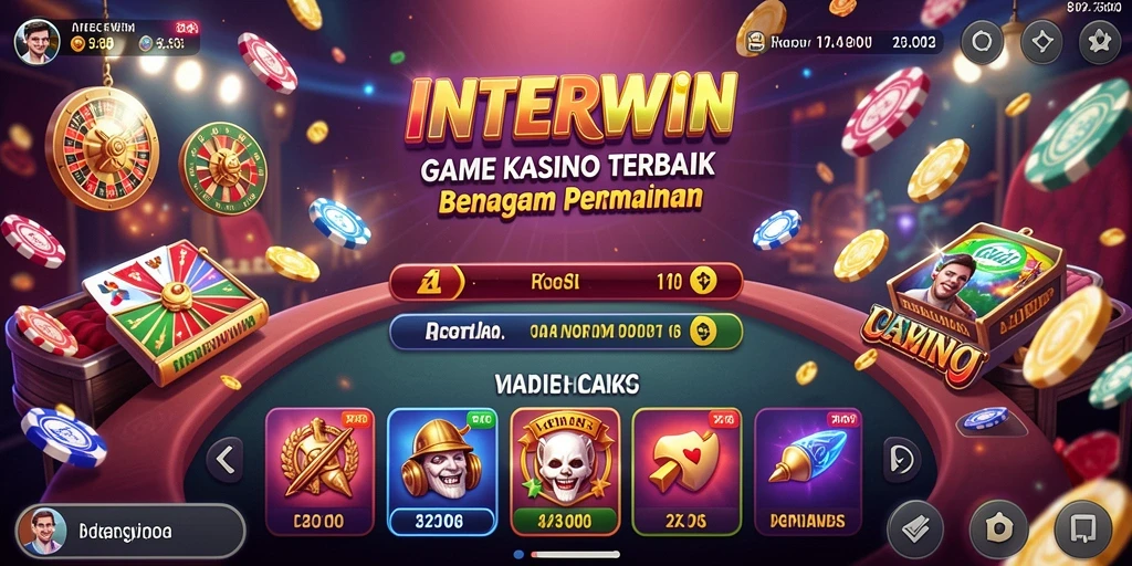 Screenshot INTERWIN menampilkan pengalaman bermain kasino yang seru dan mendebarkan.