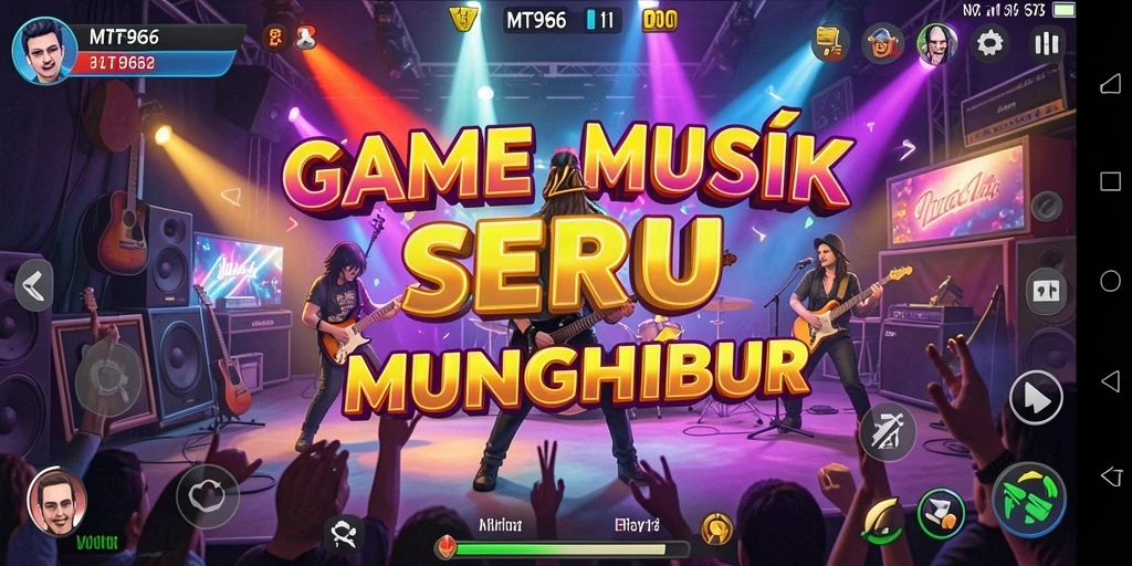 Screenshot utama <strong>MT966</strong> menampilkan gameplay seru dengan tantangan musik yang menarik.