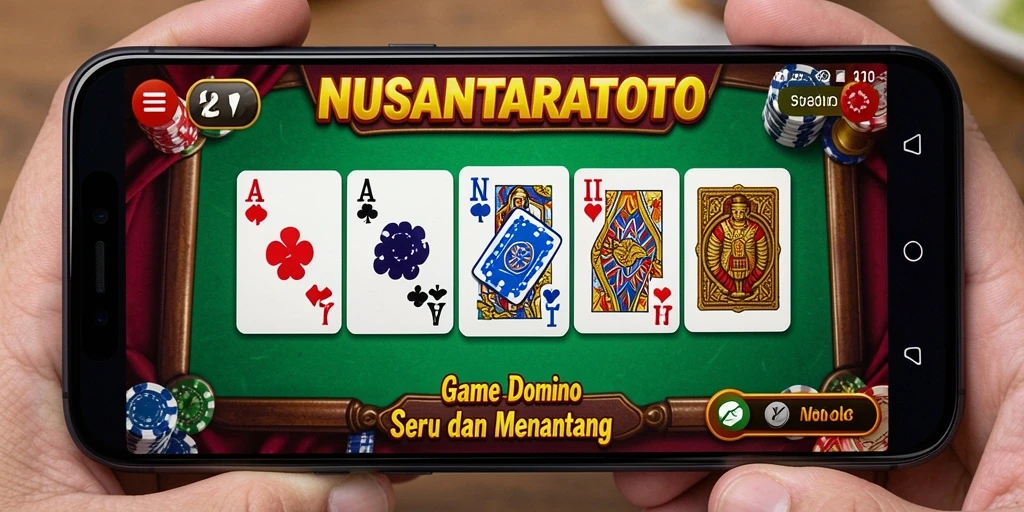 Tampilan gameplay NUSANTARATOTO menampilkan keseruan permainan Domino.