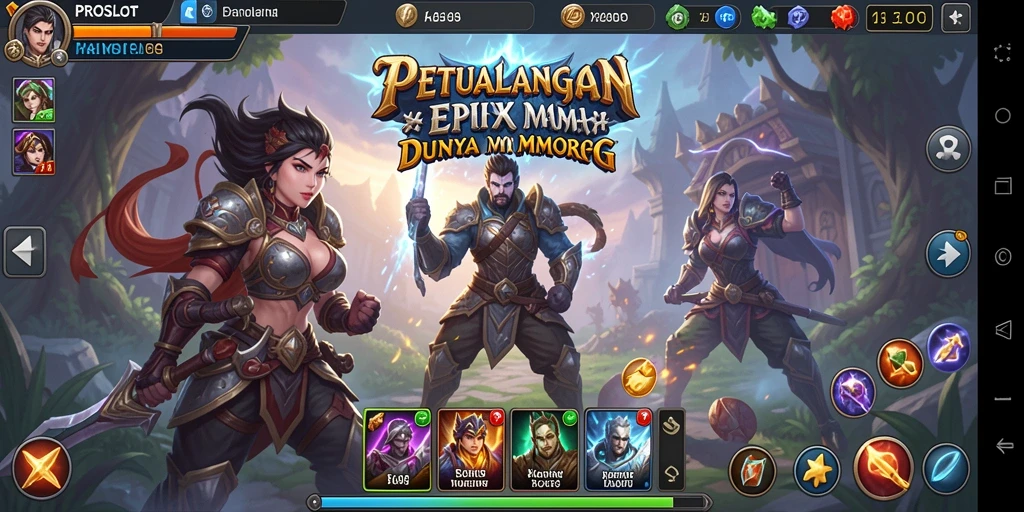 Tampilkan gameplay PROSLOT yang menarik dalam petualangan MMORPG.