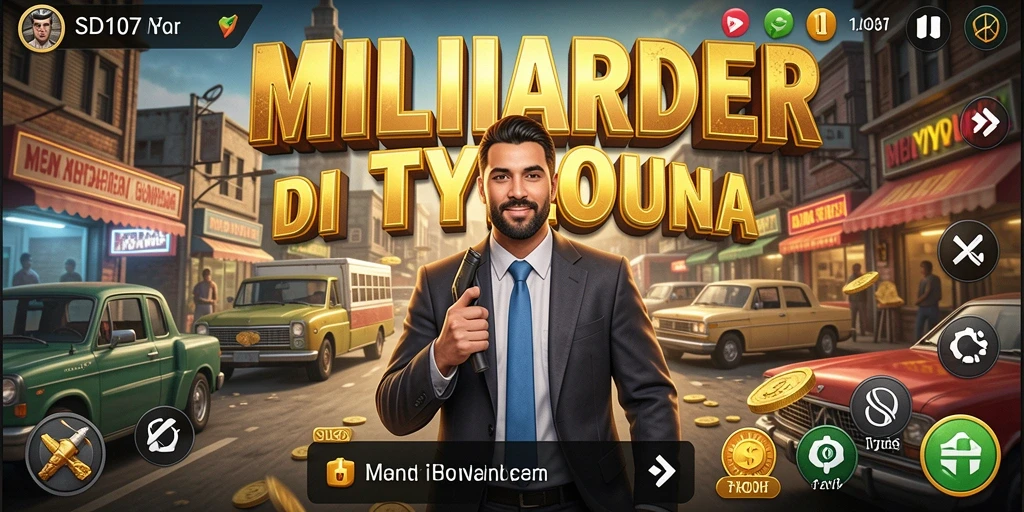Screenshot SD107 menampilkan gameplay Tycoon yang dinamis dan menarik.