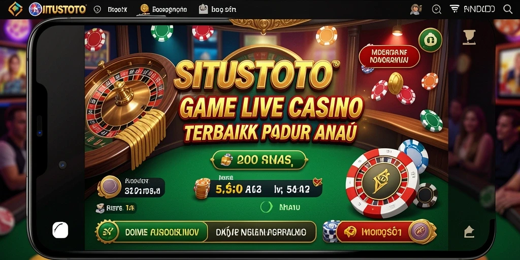 Tampilan menarik dari gameplay Live Casino di SITUSTOTO.