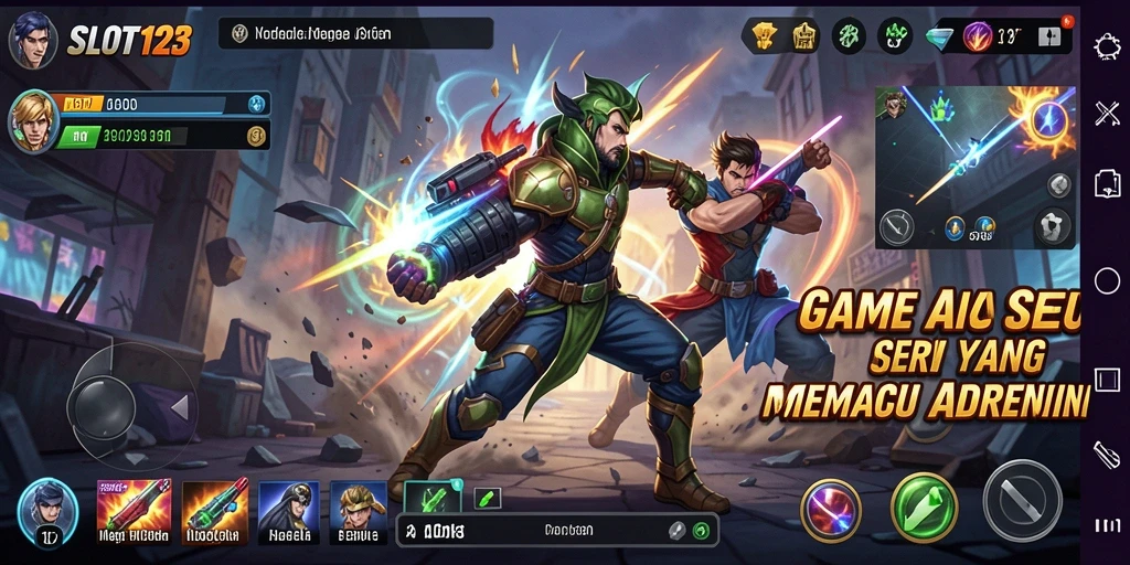 Tangkapan layar dari gameplay seru SLOT123 yang mendebarkan.